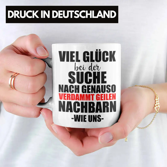 Nachbarn Abschied Geschenk Tasse Abschiedsgeschenk Nachbarin Nachbar Bester Nachbar Weiß Trendation