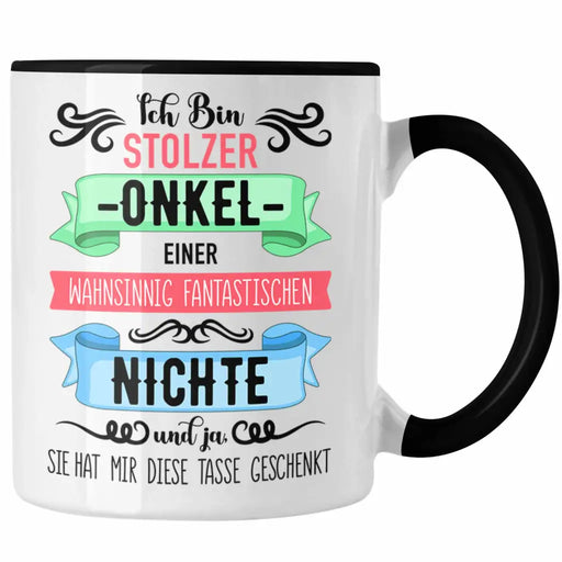 Onkel Geschenk von Nichte Lustige Tasse Spruch Geschenke für Onkel Nichten Geschenkidee Trendation