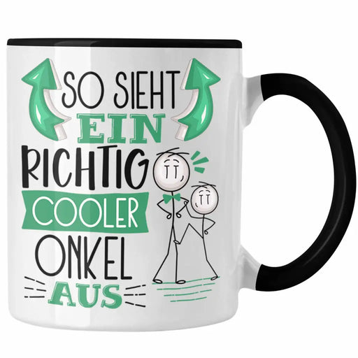 Onkel Tasse Geschenk So Sieht Ein RIchtig Cooler Onkel Aus Geschenkidee Lustiger Spruch Geburtstag Becher Kaffeetasse Bester Onkel Trendation