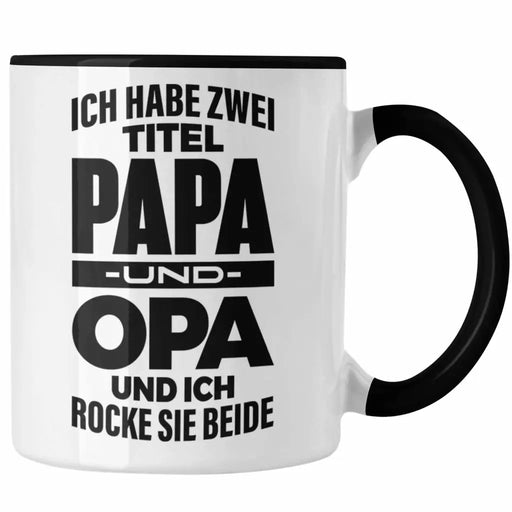 Papa und Opa Tasse Geschenk für Opa Weihnachten Geburtstag Lustige Tasse Bester Opa Trendation