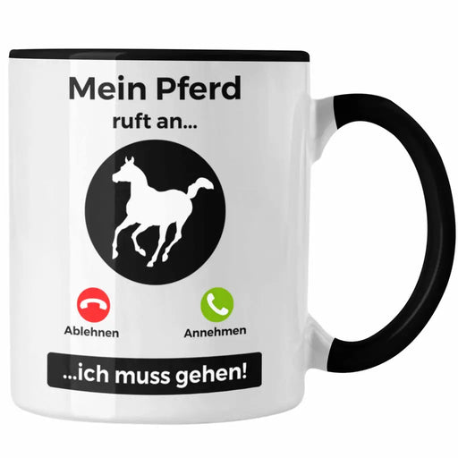 Pferde Tasse Geschenk Mädchen Reiten Geschenke Pferd Kaffeetasse für Reiterin Pferdeflüsterer Erwachsene Spruch Trendation