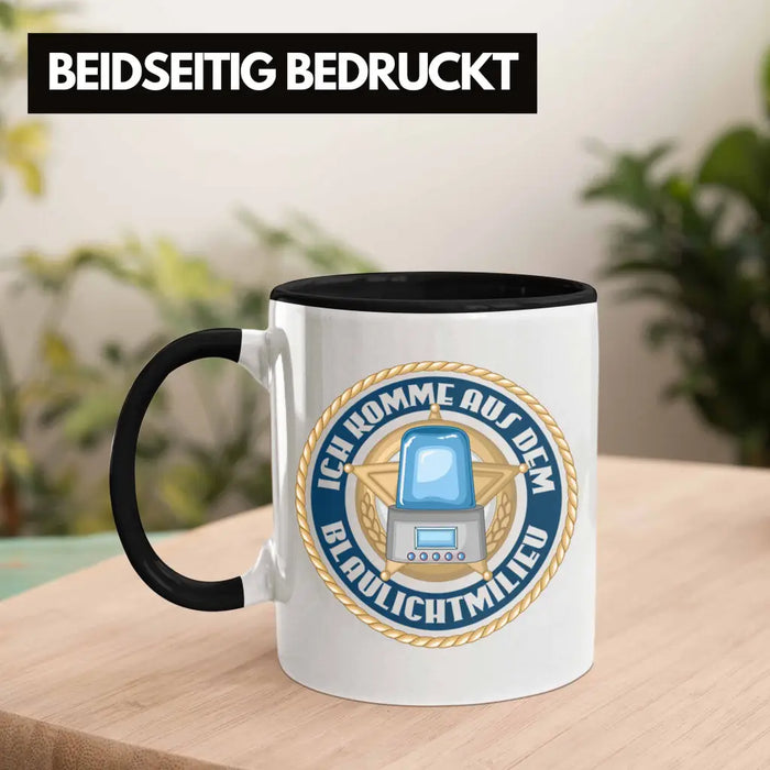 Polizist Geschenk Tasse mit Spruch Geschenke Polizei Männer Lustig Blaulichtmilieu Trendation