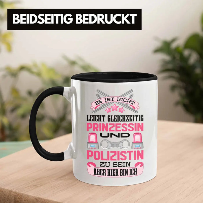 Polizistin Geschenk Tasse mit Spruch Geschenke Polizei Frauen Lustig Blaulichtmilieu Trendation