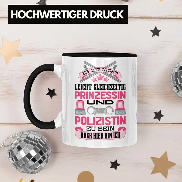 Polizistin Geschenk Tasse mit Spruch Geschenke Polizei Frauen Lustig Blaulichtmilieu Trendation