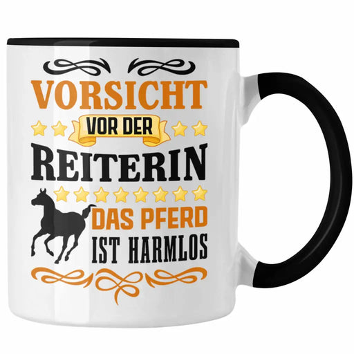 Reiterin Mädchen Pferde Geschenk Tasse Reiten Reiterin Kinder Becher Spruch Lustig Geburtstag Trendation