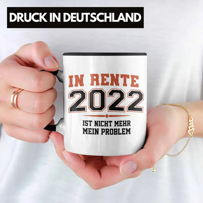 Renter 2022 Tasse Ruhestand Geschenk Rente für Mann Frau Lustig Renteneintritt Abschied Rentnerin Spruch Trendation