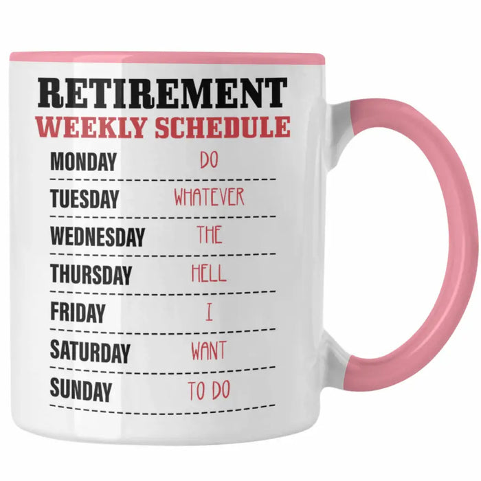 - Renter Tasse Ruhestand Geschenk Rente für Mann Frau Lustig Renteneintritt Abschied Rentnerin Sprüche Rosa Trendation