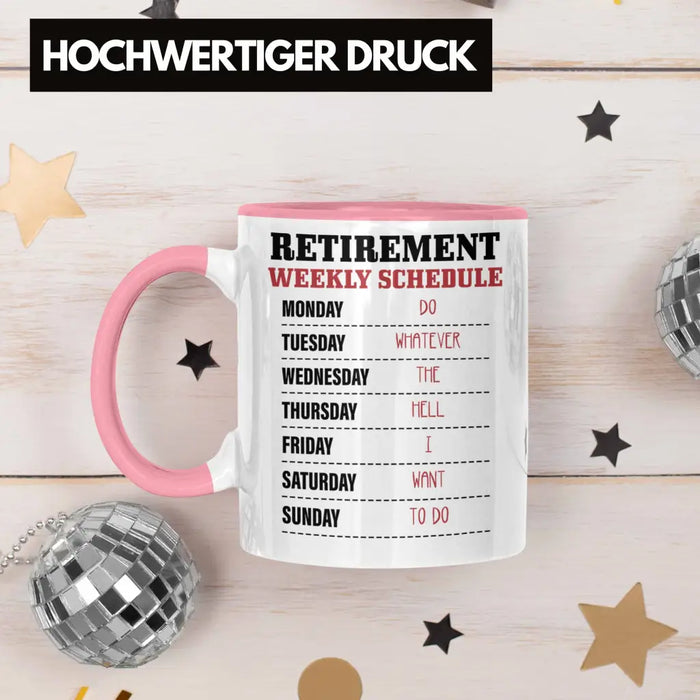 - Renter Tasse Ruhestand Geschenk Rente für Mann Frau Lustig Renteneintritt Abschied Rentnerin Sprüche Rosa Trendation
