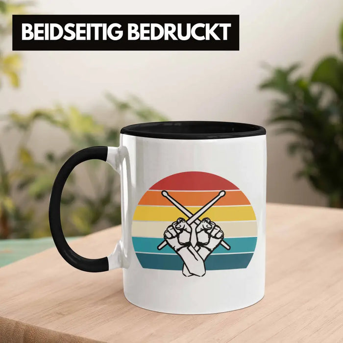 Retro Schlagzeug-Spieler Geschenk Tasse Grafik für Schlagzeuger Trendation