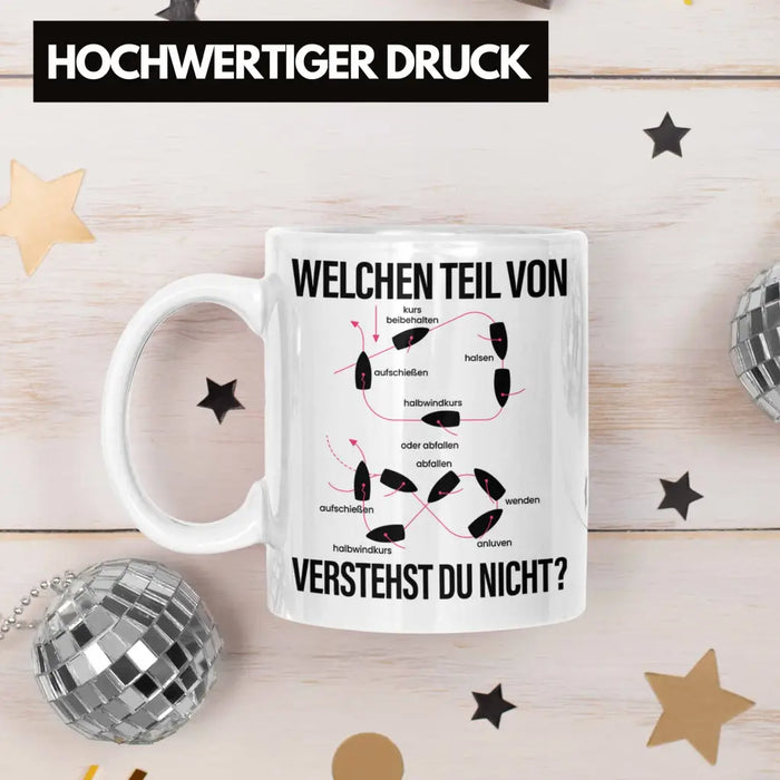 Schiff Fahrer Tasse Kapitän Manöver Boot Yacht Geschenk Lustig Welchen Teil Verstehst Du Nicht Weiß Trendation