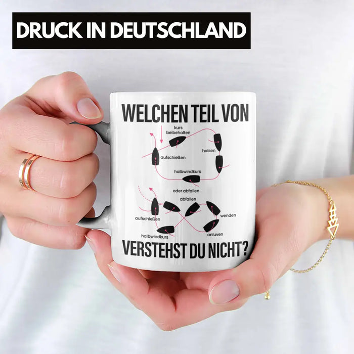 Schiff Fahrer Tasse Kapitän Manöver Boot Yacht Geschenk Lustig Welchen Teil Verstehst Du Nicht Weiß Trendation