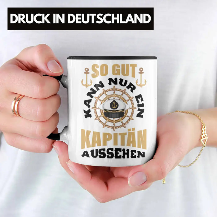 Segeln Geschenk Tasse Segler Geschenkidee Segelboot Kapitän Kaffeetasse Kaffeebecher So Gut Kann Nur Ein Kapitän Aussehen Trendation