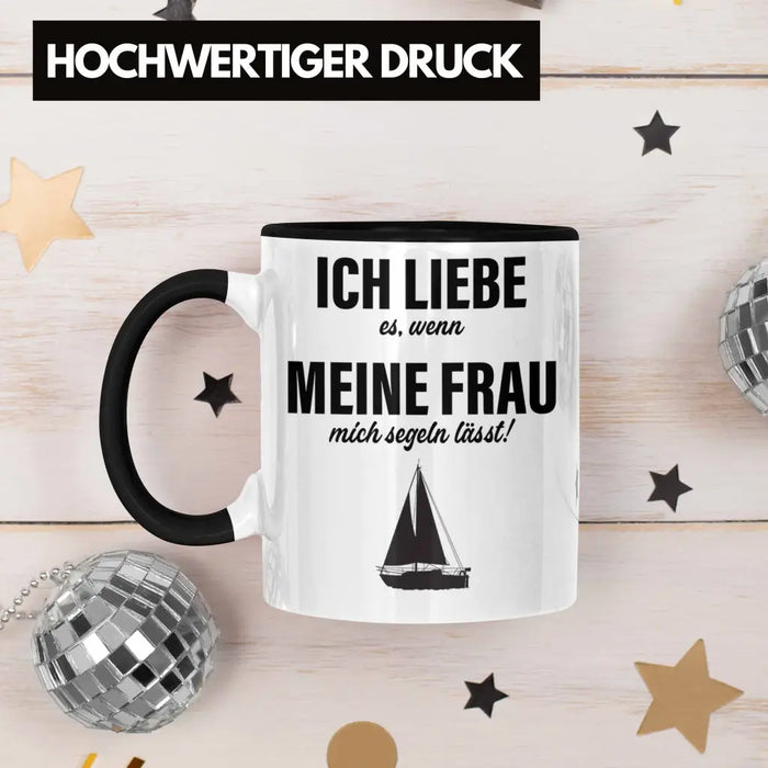 Segeln Geschenk Tasse Segler Geschenkidee Segelmboot Kapitän Kaffeetasse Kaffeebecher Trendation