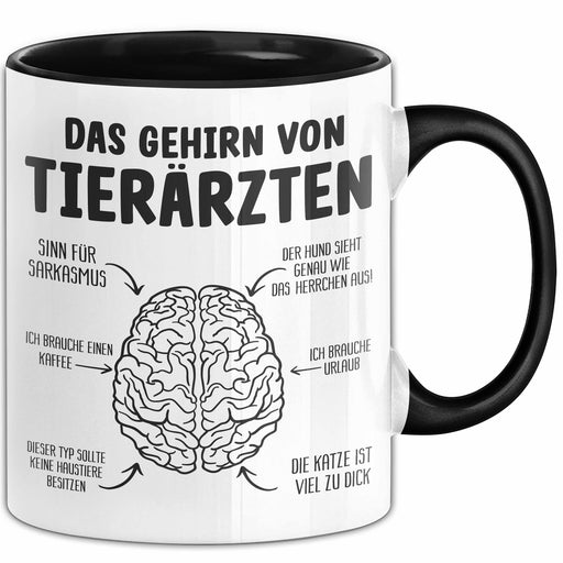 Tierarzt Gehirn Tasse Geschenkidee Tiermedizin Tierärztin Geschenk Trendation