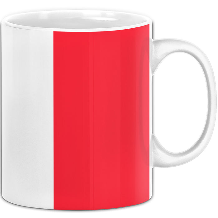 Frankreich Flagge Tasse Geschenk Fußball-Fans Europa 3D Alloverprint Weiß Trendation
