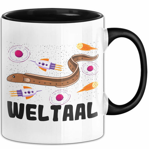 Aal Tasse Geschenk Weltaal Geschenkidee Tassen Fische Angler Wortwitz Becher Trendation