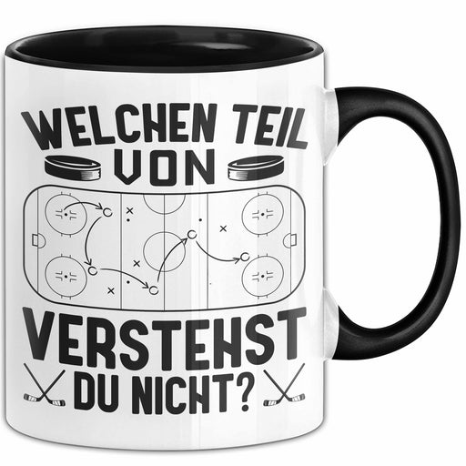 Eishockey Geschenkdiee Eishockeyspieler Unihockey Hockey Sport Coach Trainer Geschenk Tasse Kaffee-Becher Trendation
