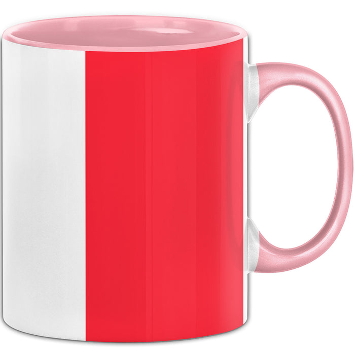 Frankreich Flagge Tasse Geschenk Fußball-Fans Europa 3D Alloverprint Rosa Trendation
