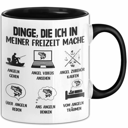 Dinge Die Ich In Meiner Freizeit Mache Angeln Tasse Geschenk Für Angler Trendation