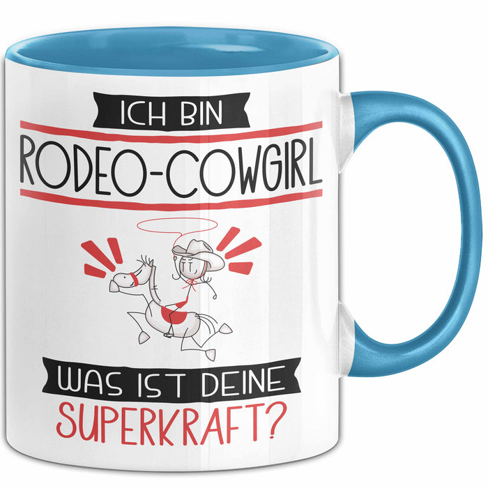 Pferdefreundin Geschenk Tasse Ich Bin Pferdefreundin Was Ist Deine Superkraft Geschenkidee Lustig Geburtstag Weihnachten Blau Trendation