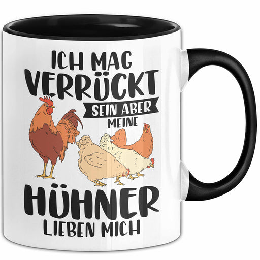 Hühnerstall Tasse Hühner Hahn Bauernhof Bäuerin Geschenk Huhn Geschenkidee Kaffee-Becher Trendation