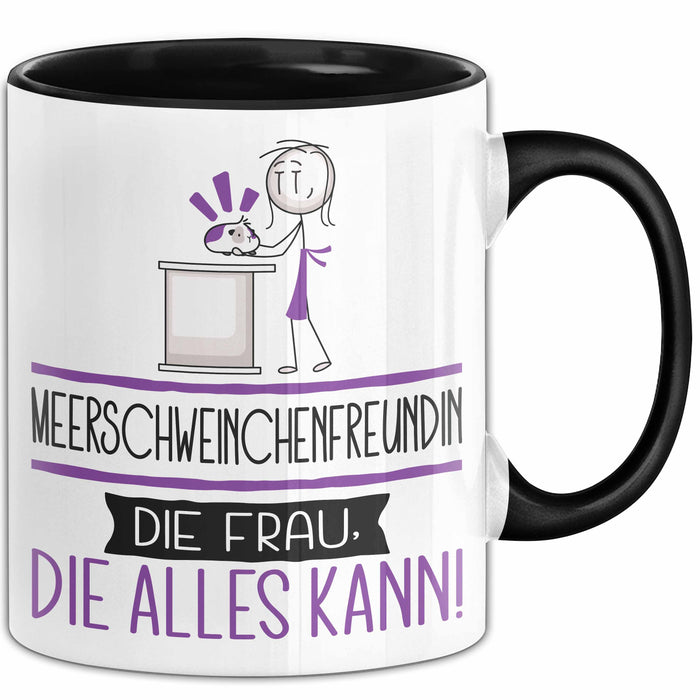 Meerschweinchenfreundin Geschenk Tasse Becher Die Frau Die Allen Kann Geschenkidee für eine Meerschweinchenfreundin Lustig Trendation