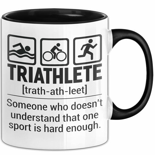 Triathlet Tasse Geschenk Ein Sport Ist Nicht Genug Triathlon Geschenkidee Trendation