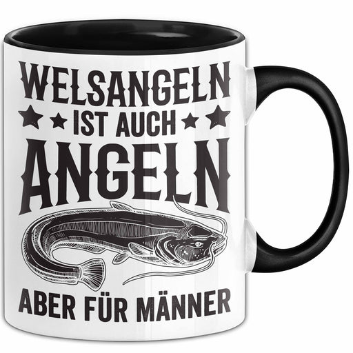 Angler Tasse Geschenk Welsangeln Ist Auch Angeln Aber Für Männer Fischer Becher Trendation