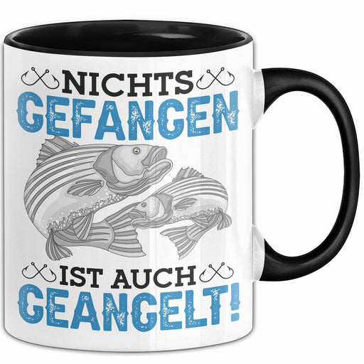 Angler Tasse Geschenk Hecht Nichts Gefangen Ist Auch Geangelt Geschenkidee Angeln Trendation