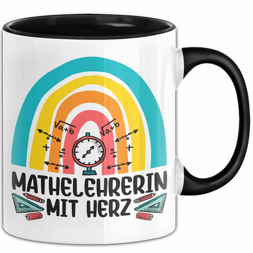 Mathelehrerin Mit Herz Tasse Lustiges Geschenk Für Mathe-Lehrerin Trendation