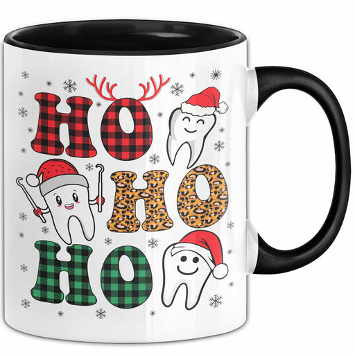 Ho Ho Ho Zahnarzt Tasse Becher Zahnarztassistent Zähne Geschenkidee Zahnmedizinische Fachangestellte Kaffee-Becher Trendation