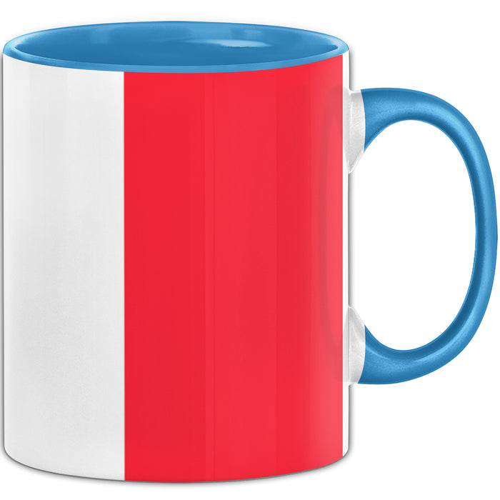 Frankreich Flagge Tasse Geschenk Fußball-Fans Europa 3D Alloverprint Blau Trendation