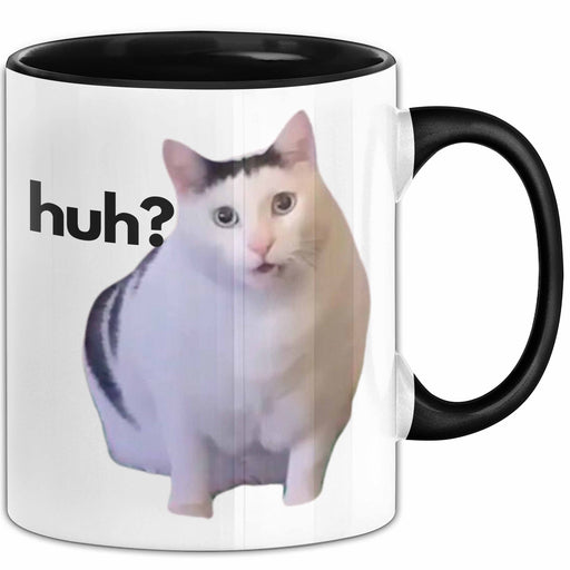 Katze Meme Cat Huh Tasse Kaffee-Becher Trendation
