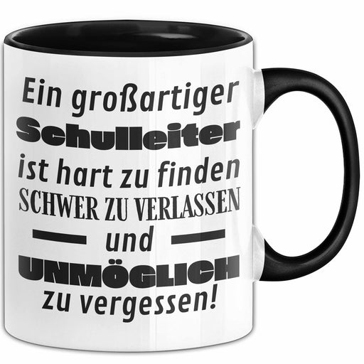 Schulleiter Abschied Geschenk Tasse Abschiedsgeschenk für Schulleiter Hart Zu Finden Schwer Zu Verlassen Trendation
