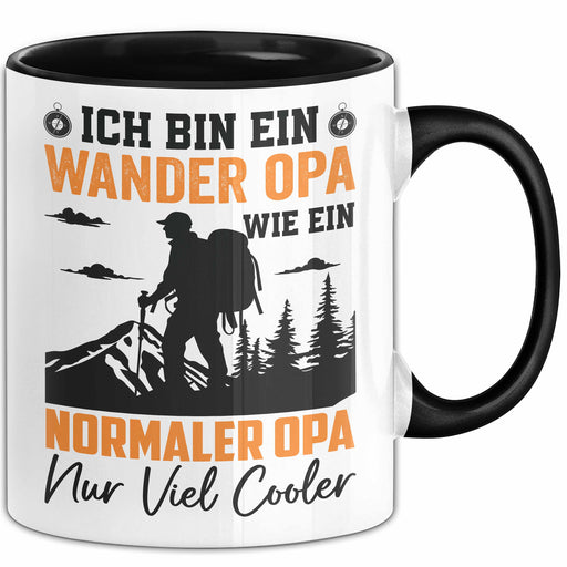 Wander Opa Tasse Geschenk Wie Ein Normaler Opa Geschenkidee Großvater Wandern Becher Trendation