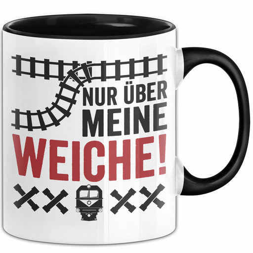 Bahnfahrer Lokführer Tasse Geschenk Nur Über Meine Weiche Geschenkidee Eisenbahner Trendation