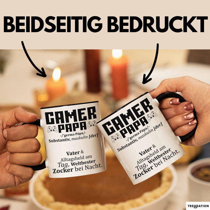 Gamer Papa Tasse Geschenk Vater Zocker Geschenkidee Vatertag Bester Papa Trendation