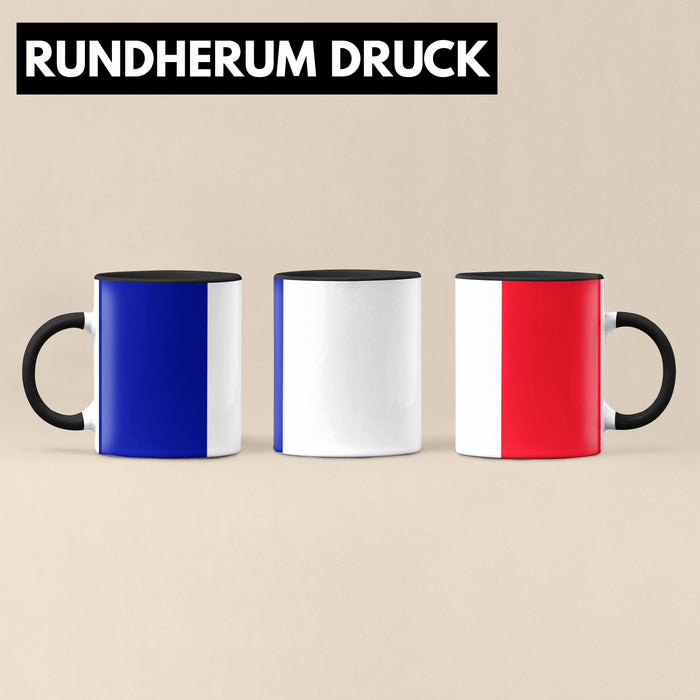Frankreich Flagge Tasse Geschenk Fußball-Fans Europa 3D Alloverprint Trendation