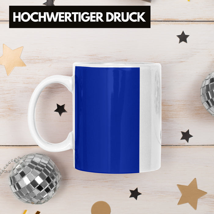 Frankreich Flagge Tasse Geschenk Fußball-Fans Europa 3D Alloverprint Weiß Trendation