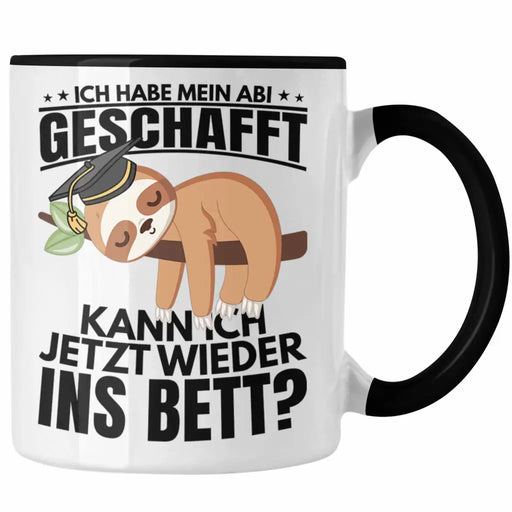 Trendation - Abi 2023 Geschenk Abschluss Abitur Tasse Faultier Abifeier Geschenkidee Trendation