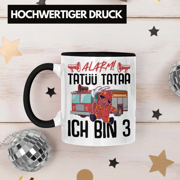 Trendation - 3. Geburtstag Geschenk Jungs Feuerwehr Tasse Geschenke Zubehör Lustig Kinder Geburtstag Spruch Ich Bin 3 Trendation