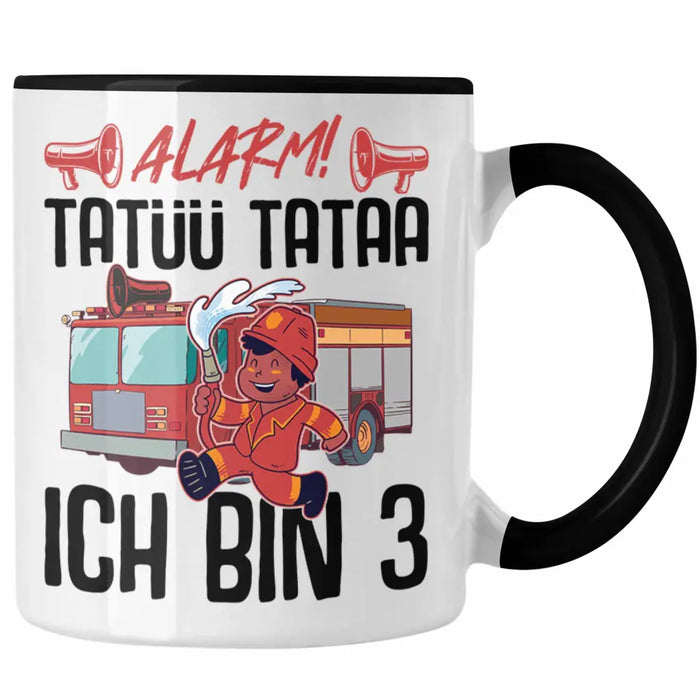 Trendation - 3. Geburtstag Geschenk Jungs Feuerwehr Tasse Geschenke Zubehör Lustig Kinder Geburtstag Spruch Ich Bin 3 Trendation