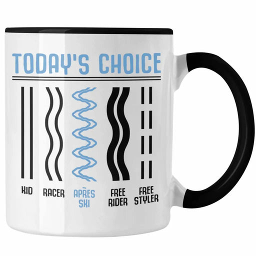 Trendation - Apres Ski Tasse Geschenk Grafik Geschenkidee Skifahrer Geschenk Winter Berge Trendation