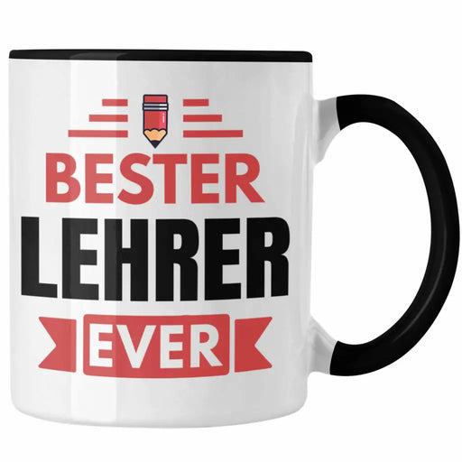 Trendation - Bester Lehrer Ever Tasse Geschenk Abschied Abschiedsheschenk Lehrer Abi Abitur Spruch Trendation