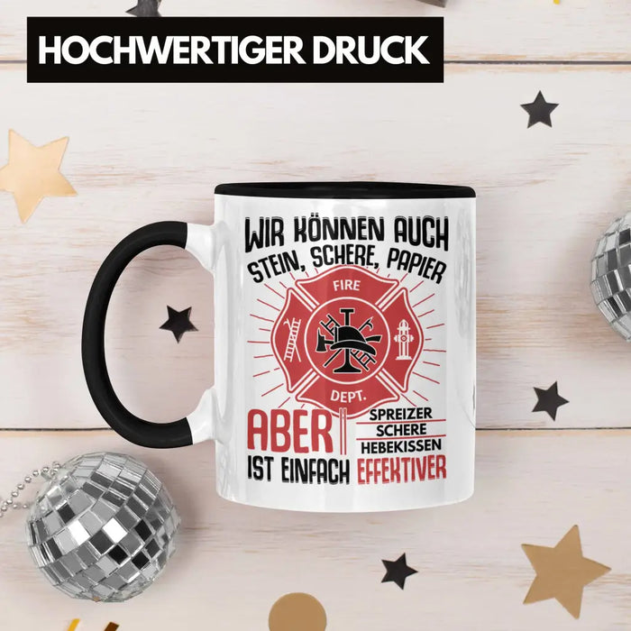 Trendation - Feuerwehr Tasse Geschenke Zubehör Lustig Einsatz Geburtstag Spruch Mann Fire Trendation