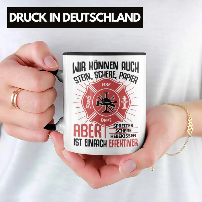 Trendation - Feuerwehr Tasse Geschenke Zubehör Lustig Einsatz Geburtstag Spruch Mann Fire Trendation
