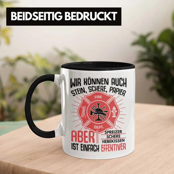 Trendation - Feuerwehr Tasse Geschenke Zubehör Lustig Einsatz Geburtstag Spruch Mann Fire Trendation