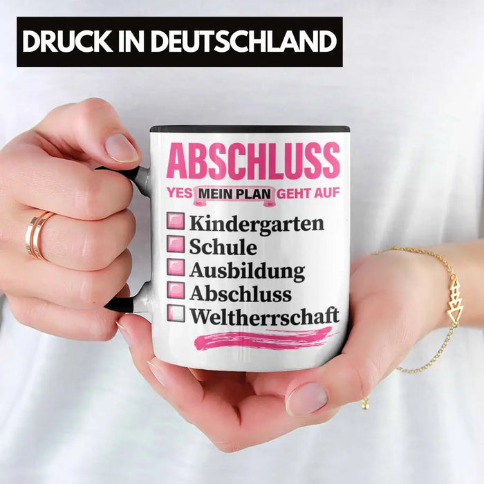 Trendation - Frauen Prüfung Bestanden Geschenk Tasse Geschenkidee Bestandene Prüfung Abschluss 2023 Master Bachelor Doktor Frauen Trendation