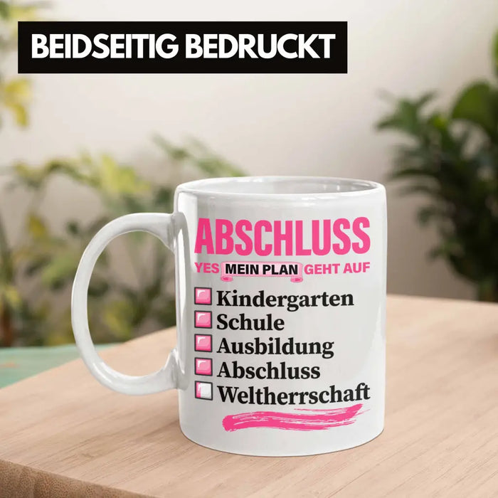 Trendation - Frauen Prüfung Bestanden Geschenk Tasse Geschenkidee Bestandene Prüfung Abschluss 2023 Master Bachelor Doktor Frauen Weiß Trendation