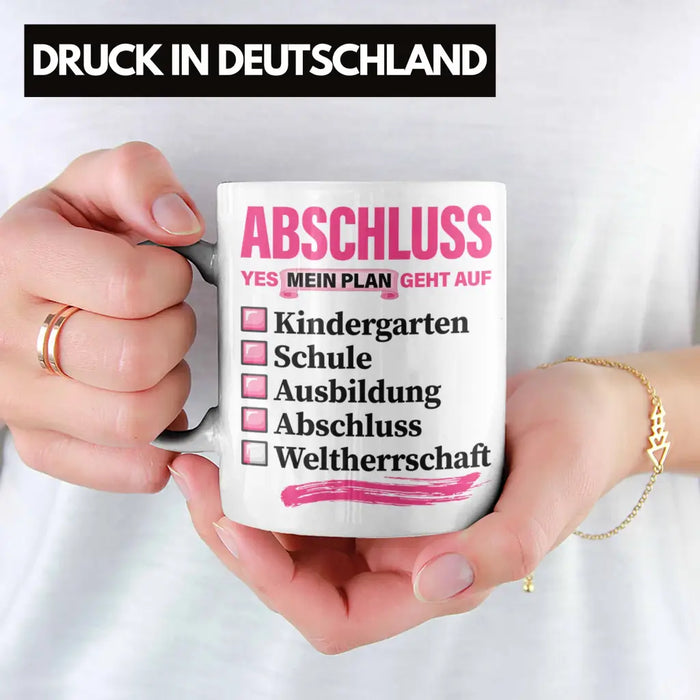Trendation - Frauen Prüfung Bestanden Geschenk Tasse Geschenkidee Bestandene Prüfung Abschluss 2023 Master Bachelor Doktor Frauen Weiß Trendation